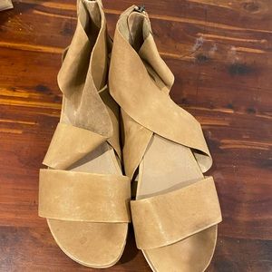 Strappy sandals with zip at heel. Only worn once literally.